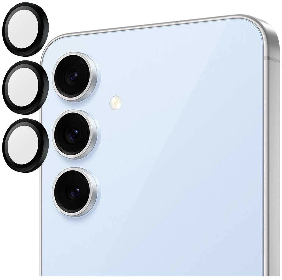 Panzer Glass PanzerGlass Hoops Kamera Samsung Galaxy S24 FE S721 juodas 1464 fotoaparato objektyvo apsauginis lankelis optiniai žiedai