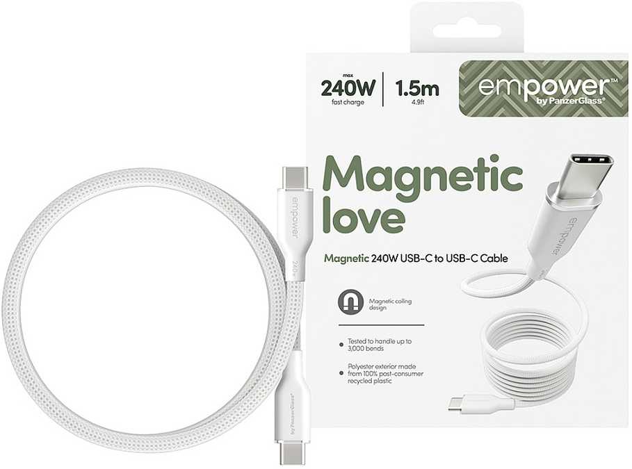 Panzer Glass PanzerGlass MAGNET 240W USB-C TO USB-C CBL