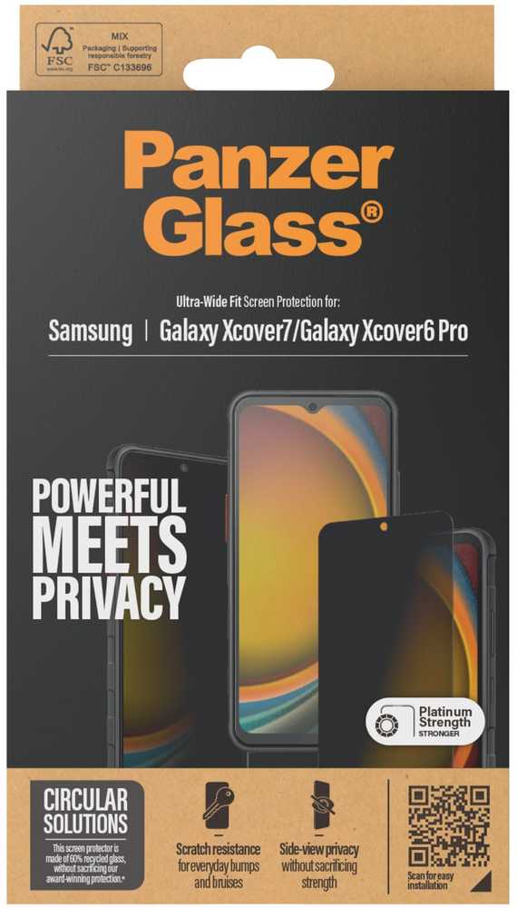 Panzer Glass „PanzerGlass“ „PanzerGlass Privacy Galaxy Xcover7 Xcover6 Pro UWF“