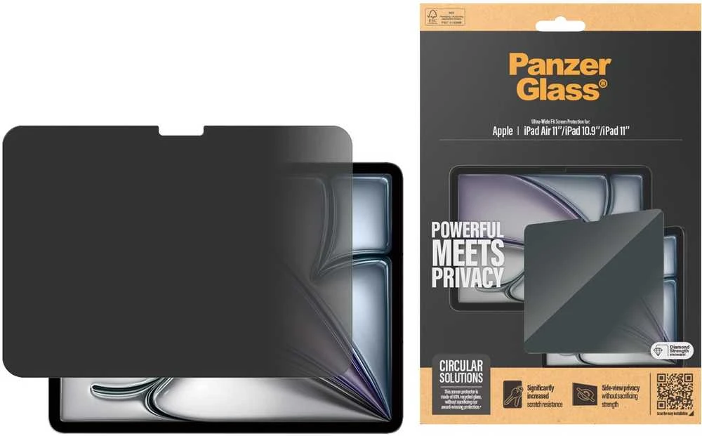 Panzer Glass „PanzerGlass“ ekrano apsauga, apsauganti „Apple iPad Air 11“ / 10,9 colio privatumui
