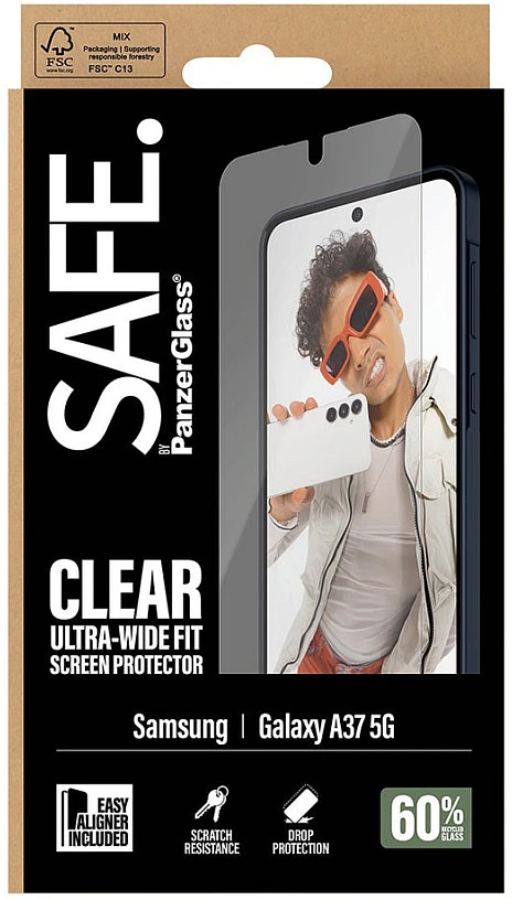 Panzer Glass „PanzerGlass SAFE Displayschutz“ „Samsung Galaxy A37“ | Itin plataus diametro „EasyAligner“