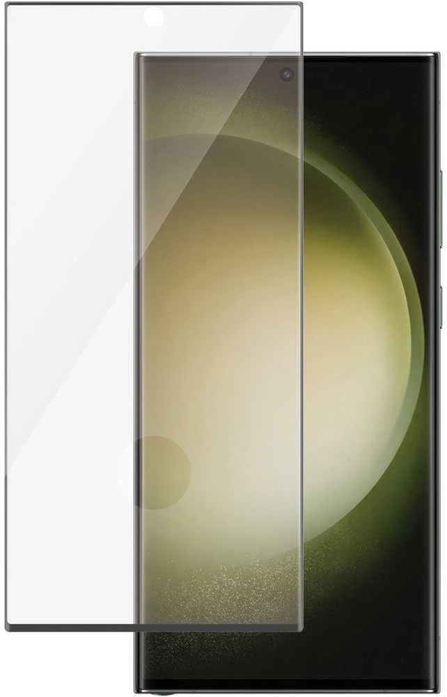 Panzer Glass PREMIUM TEMPERATO stiklo ekrano apsauga, pilnas dangtelis, skirtas Samsung Galaxy S23, UWF Curved Edges AB (Naujas)