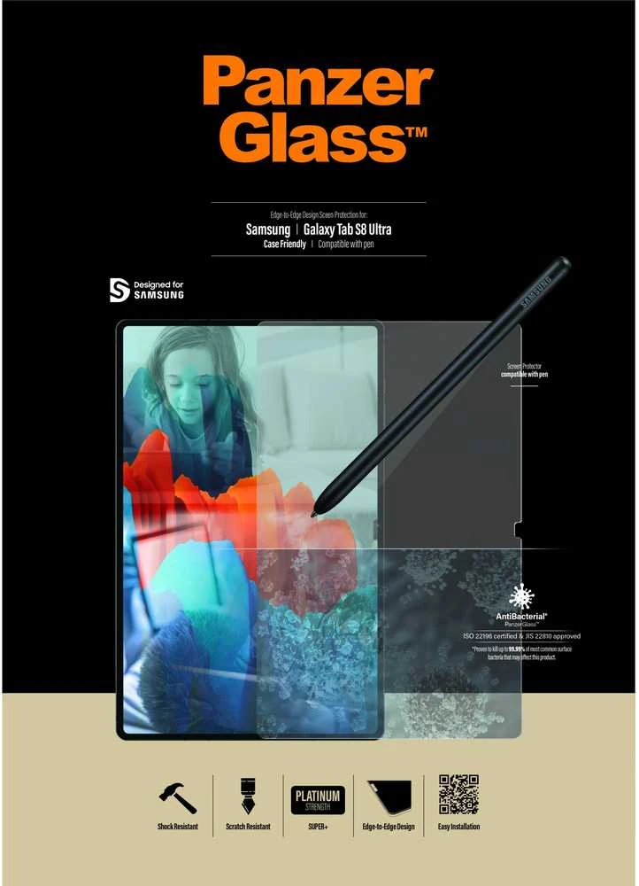 Panzer Glass PanzerGlass | Ultra Case | Galaxy Tab S8 | Juodas