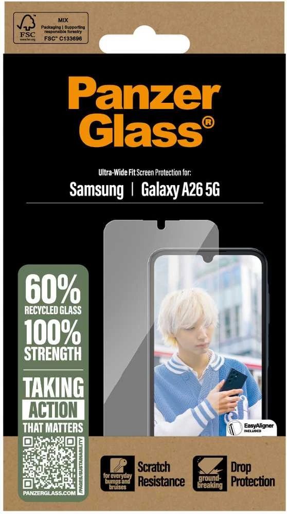 Panzer Glass Apsauginis stiklas PanzerGlass Ultra-Wide Fit Samsung Galaxy A26 5G