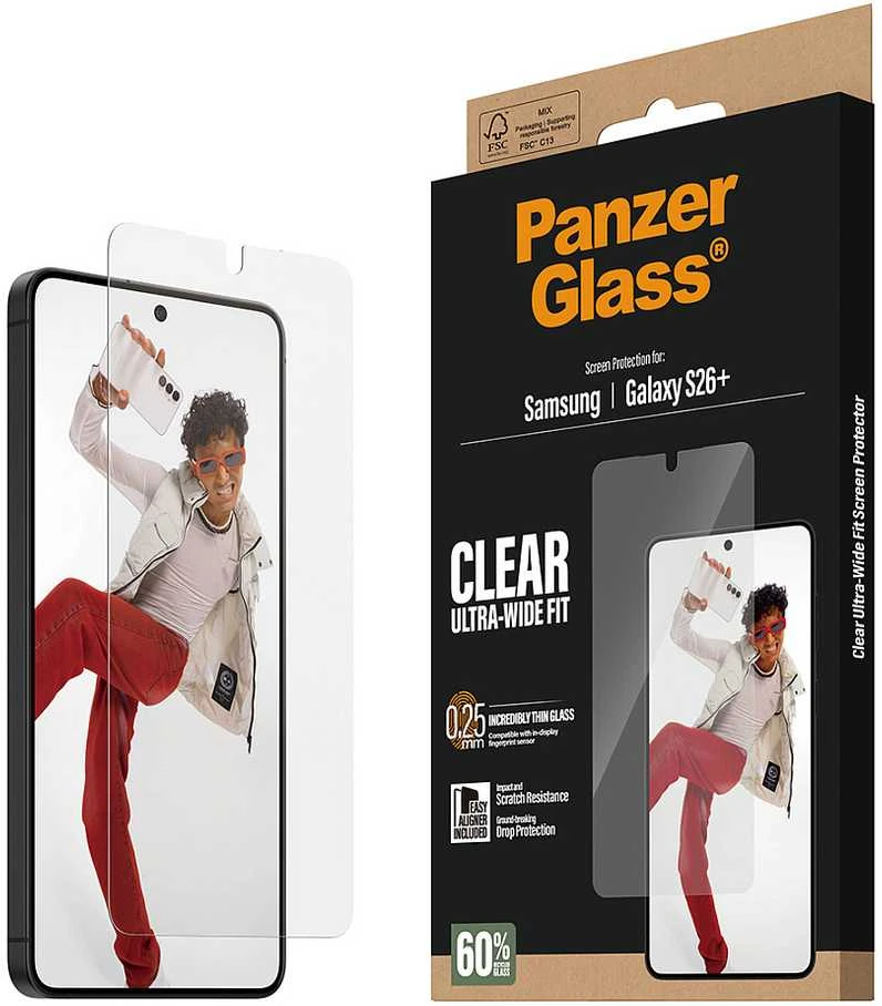 Panzer Glass Samsung Galaxy S26+ Ultra-Wide Fit Glass EasyAligner by PanzerGlass