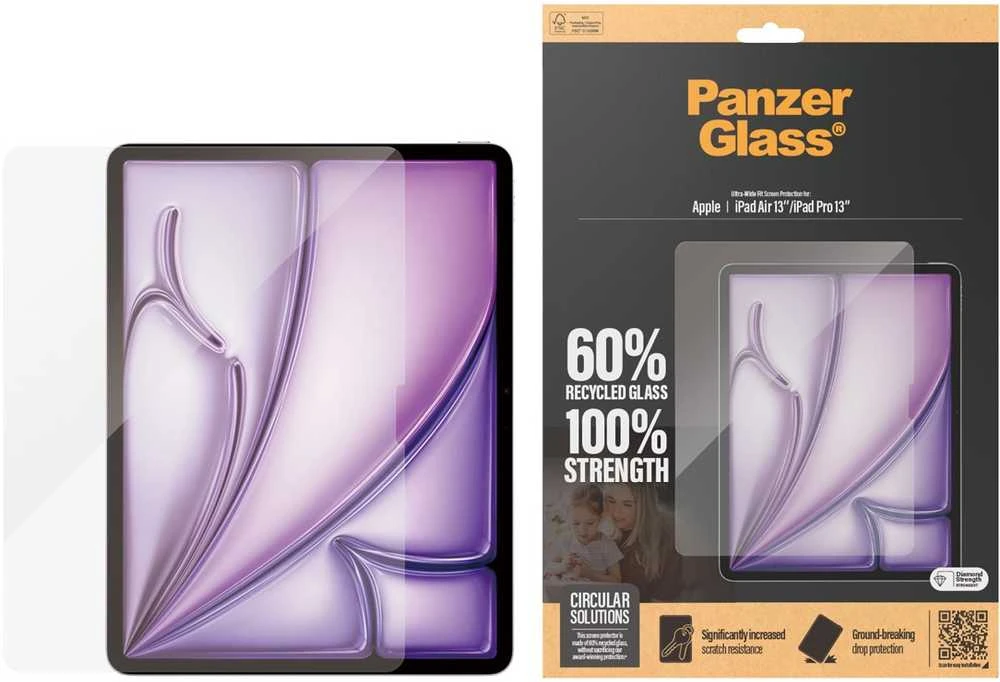 Panzer Glass PanzerGlass Ultra-Wide Fit | 2835 | 13 colių | Ekrano apsauga | Apple iPad Air 13'' (2024) / Apple iPad Pro 13'' (2024) | Skaidrus