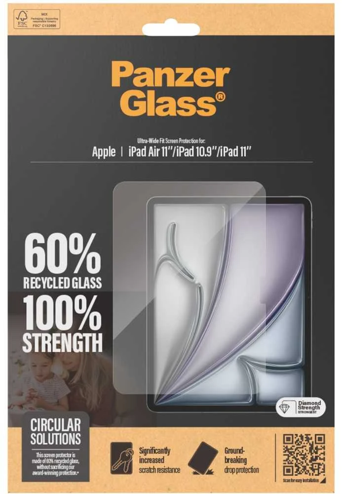 Panzer Glass PanzerGlass Ultra-Wide Fit | 2833 | 11" | Ekrano apsauga | Skaidri