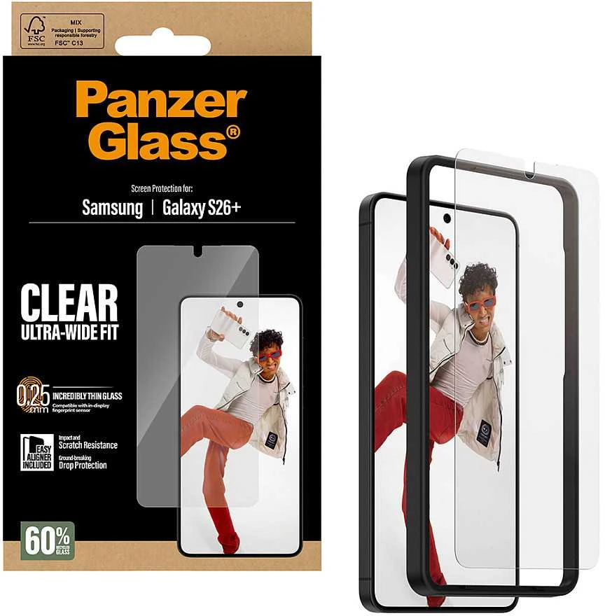Panzer Glass Samsung Galaxy S26+ Ultra-Wide Fit Glass EasyAligner by PanzerGlass