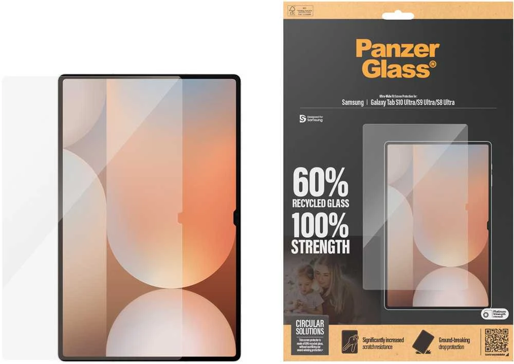 Panzer Glass PanzerGlass Ultra-Wide Fit Samsung Galaxy Tab S8 Ultra/S9 Ultra/S10 Ultra Screen Protection 7380