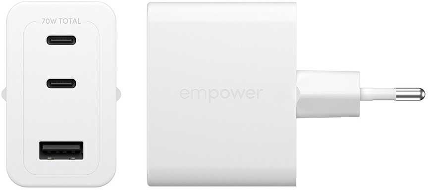 Panzer Glass Įkroviklis PanzerGlass empower Turbo jungiama į tinklą 1x USB-A 2x USB-C (EM31479)