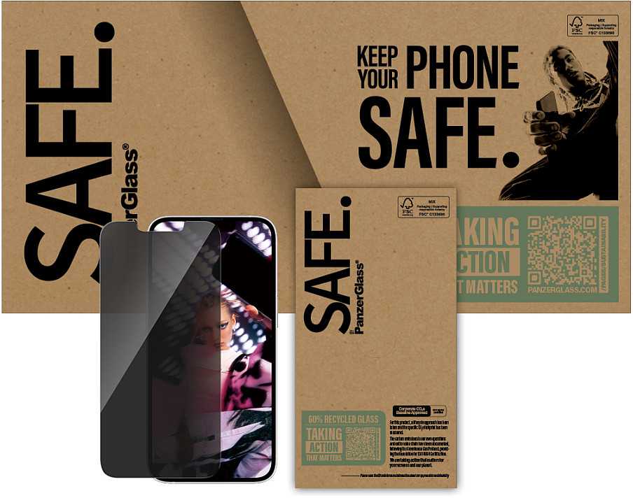 Panzer Glass SAFE BY PANZERGLASS PRIVACY - SCREEN PROTECTOR IPHONE SE (2025