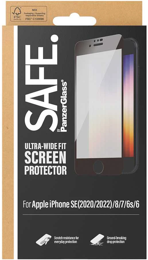 Panzer Glass SAFE. Apple iPhone 6/6s/7/8/SE 2020 Case Friendly, Juodas