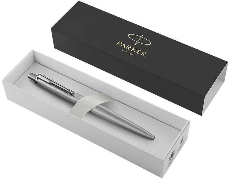Automatinis tušinukas Parker Jotter XL Monochrome SS CT Medium Mėlyna