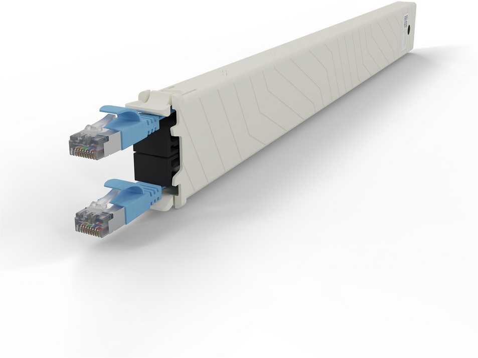 PATCHBOX CONEX8STPBL kabelis sieciowy Mėlyna 0,8 m Cat6a U/FTP (STP)