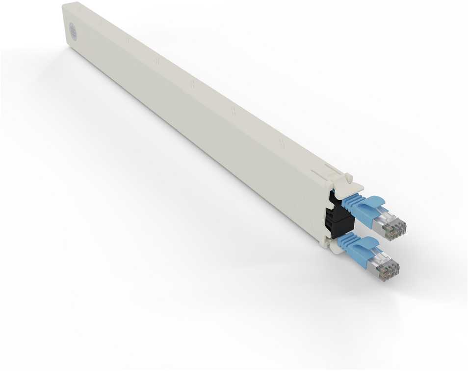 PATCHBOX CONEX8STPBL kabelis sieciowy Mėlyna 0,8 m Cat6a U/FTP (STP)