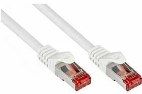 Goobay 2m CAT 6 pataisų kabelis, S/FTP (PiMF), baltas