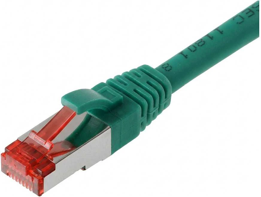 Goobay 3m CAT 6 pataisų kabelis, S/FTP (PiMF), žalias