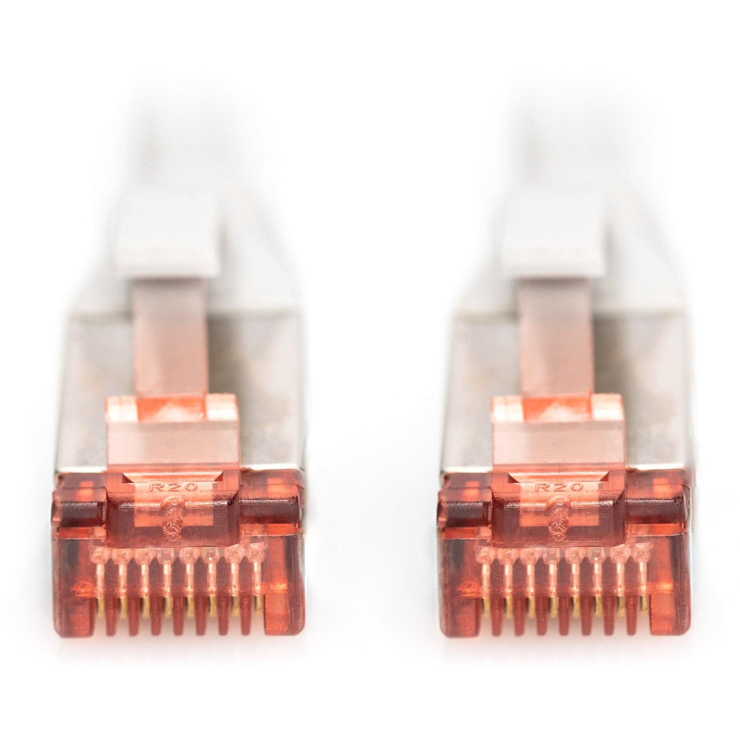 Assmann Electronic DIGITUS Komutacinis kabelis S-FTP/PIMF CAT6 1m AWG 27/7 2xRJ45 pilkas