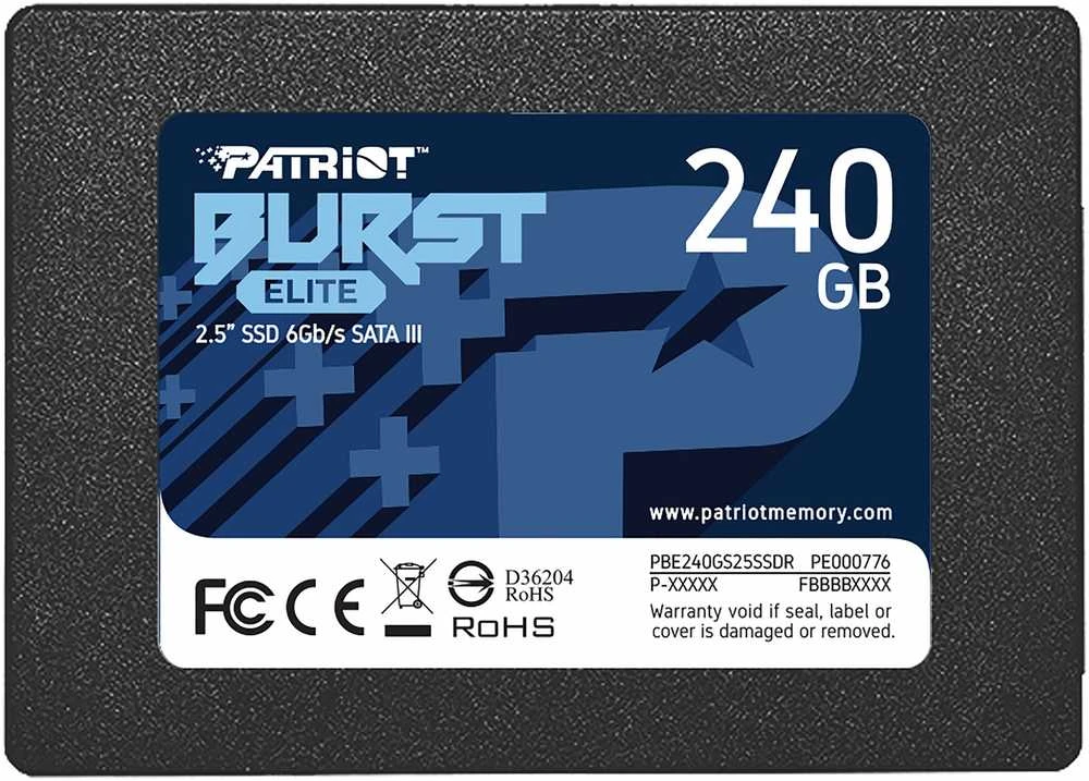 Kietasis vidinis diskas SSD Patriot Burst Elite 240 GB 2.5" SATA III
