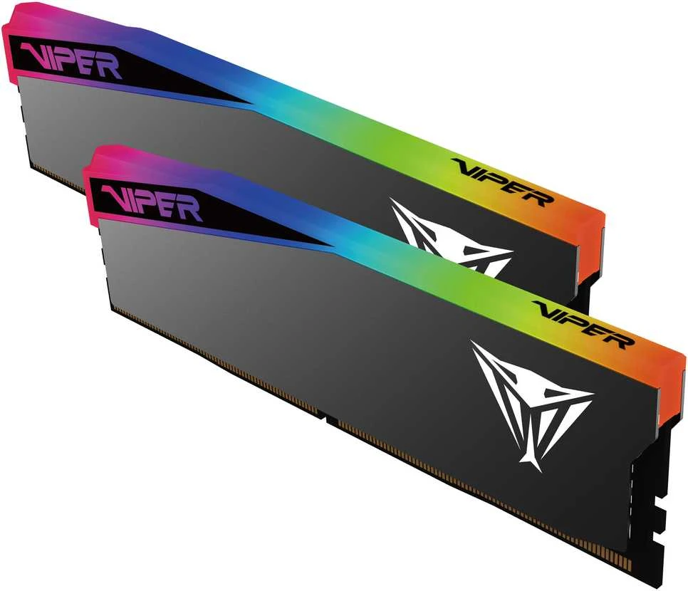 Patriot Viper Gaming RGB Elite 5 Ultra DDR5-6000 RAM, CL 28, AMD EXPO, Intel XMP 3.0 – 2x 16GB, juodas