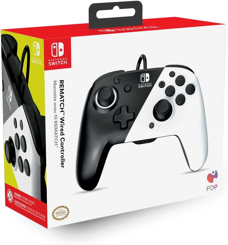 Pad PDP Faceoff Deluxe+ Audio Juodas/Baltas (500-134-EU-BW)