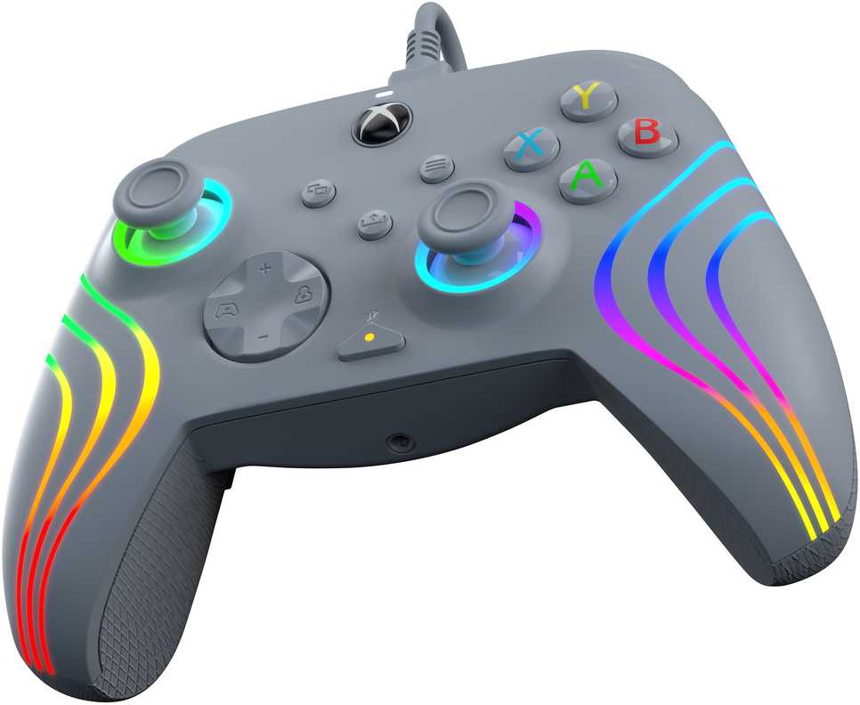 PDP XBOX Series X/S ir PC pilkas laidinis valdiklis (Afterglow Wave)