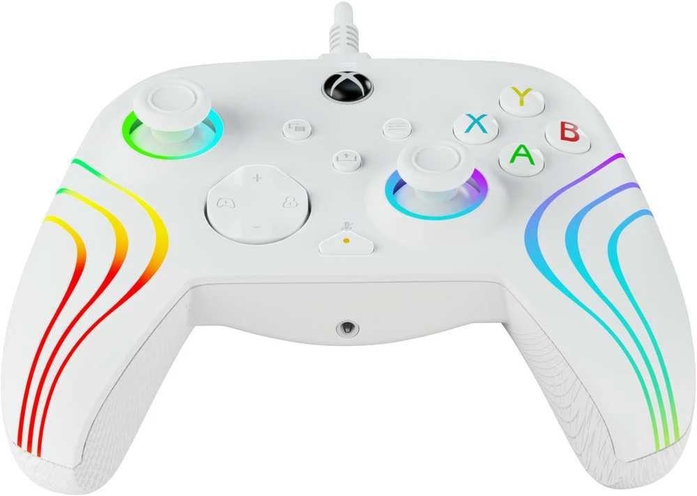 PDP XBOX Series X/S ir PC baltas laidinis valdiklis (Afterglow Wave)