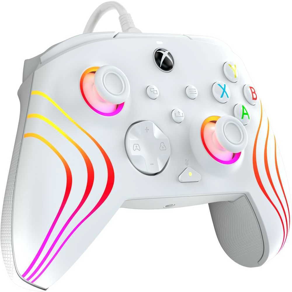 PDP XBOX Series X/S ir PC baltas laidinis valdiklis (Afterglow Wave)