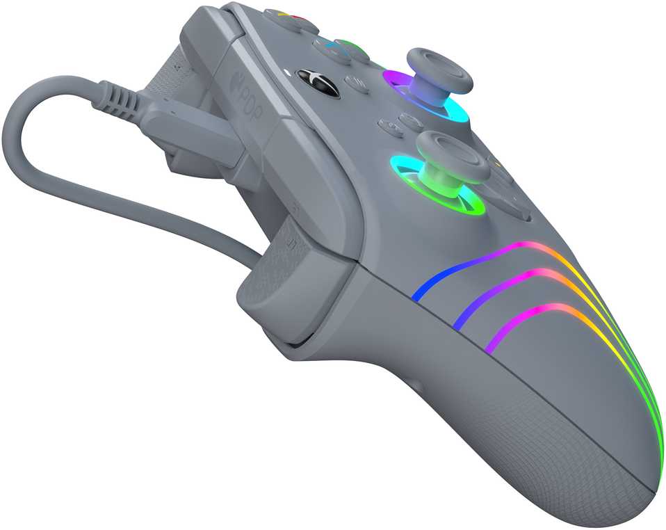 PDP XBOX Series X/S ir PC pilkas laidinis valdiklis (Afterglow Wave)
