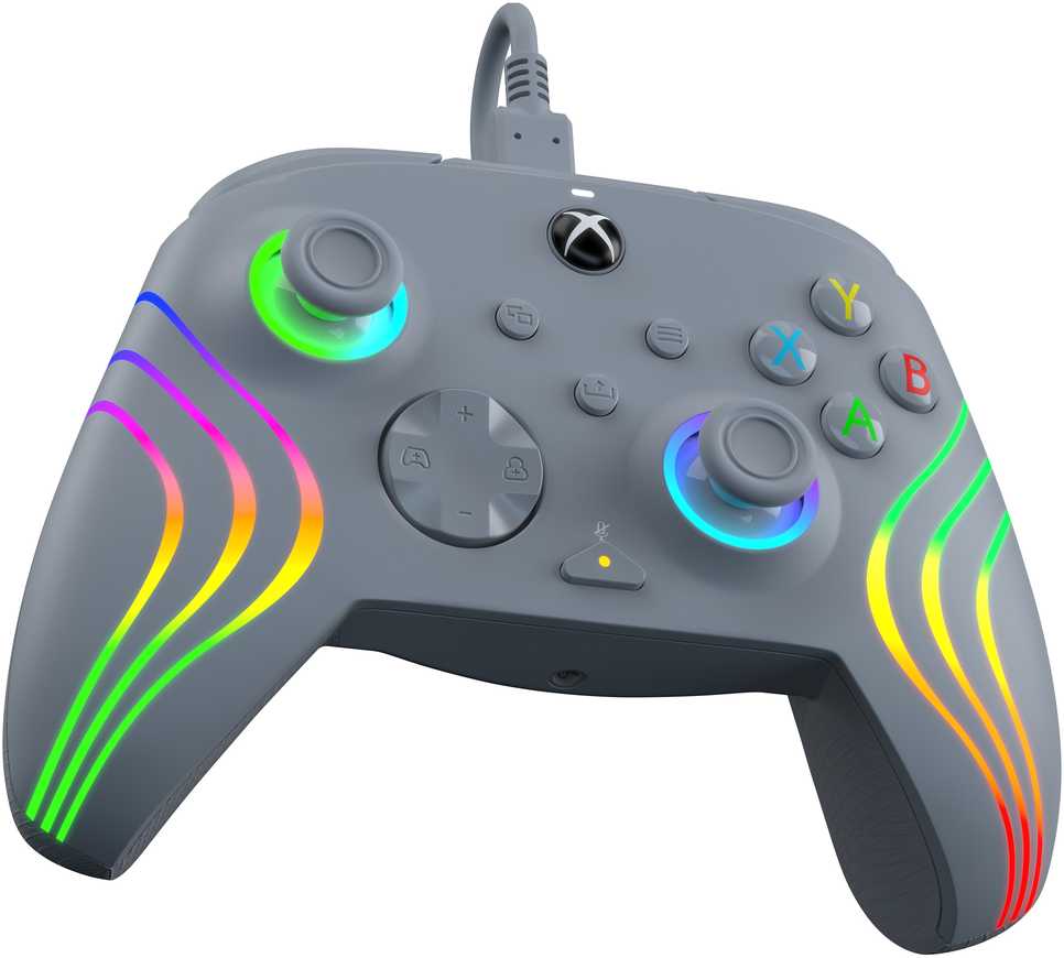 PDP XBOX Series X/S ir PC pilkas laidinis valdiklis (Afterglow Wave)