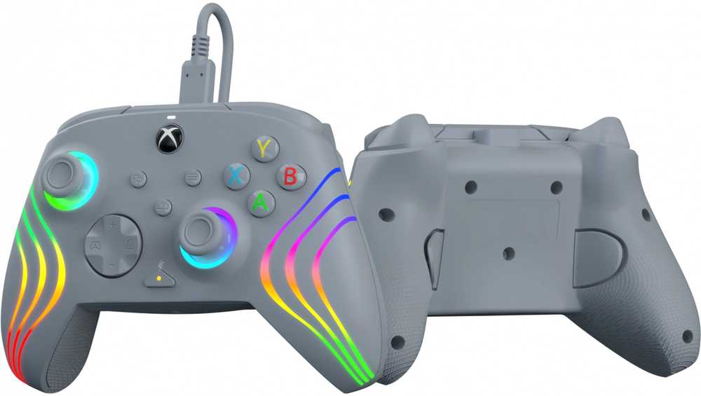 PDP XBOX Series X/S ir PC pilkas laidinis valdiklis (Afterglow Wave)