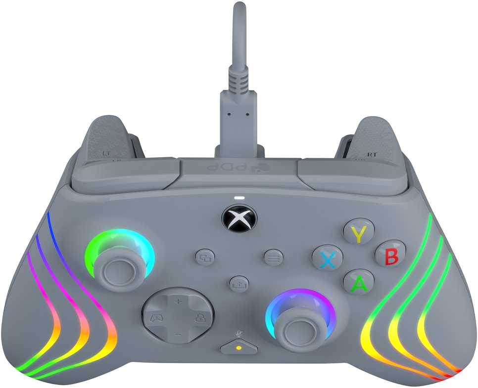 PDP XBOX Series X/S ir PC pilkas laidinis valdiklis (Afterglow Wave)