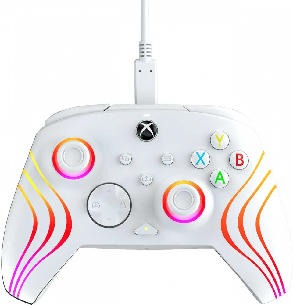 PDP XBOX Series X/S ir PC baltas laidinis valdiklis (Afterglow Wave)
