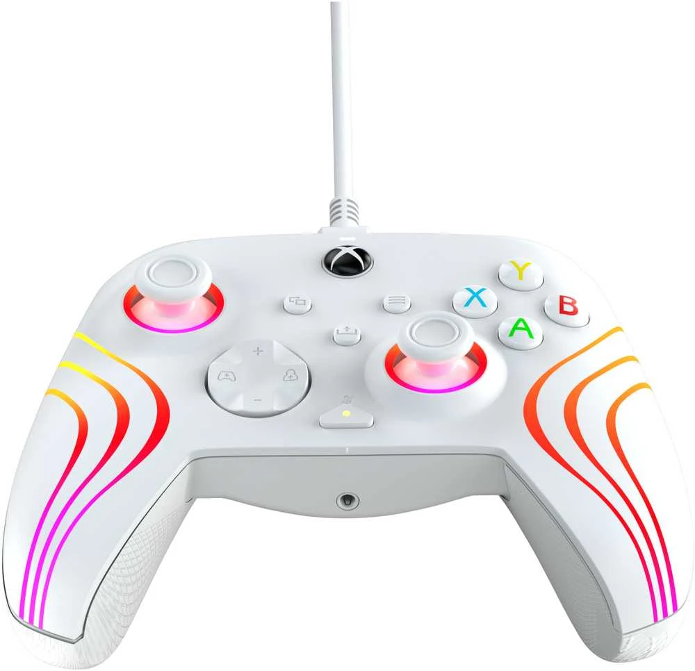 PDP XBOX Series X/S ir PC baltas laidinis valdiklis (Afterglow Wave)