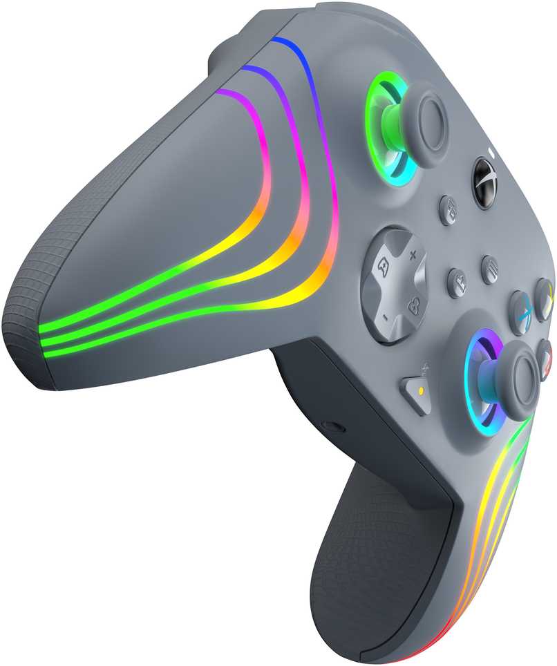 PDP XBOX Series X/S ir PC pilkas laidinis valdiklis (Afterglow Wave)