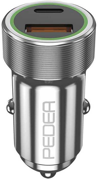 Įkroviklis Pedea PEDEA KFZ-Schnelladegerät ''Dual'' PD 20 Watt USB Typ A/C, silbe