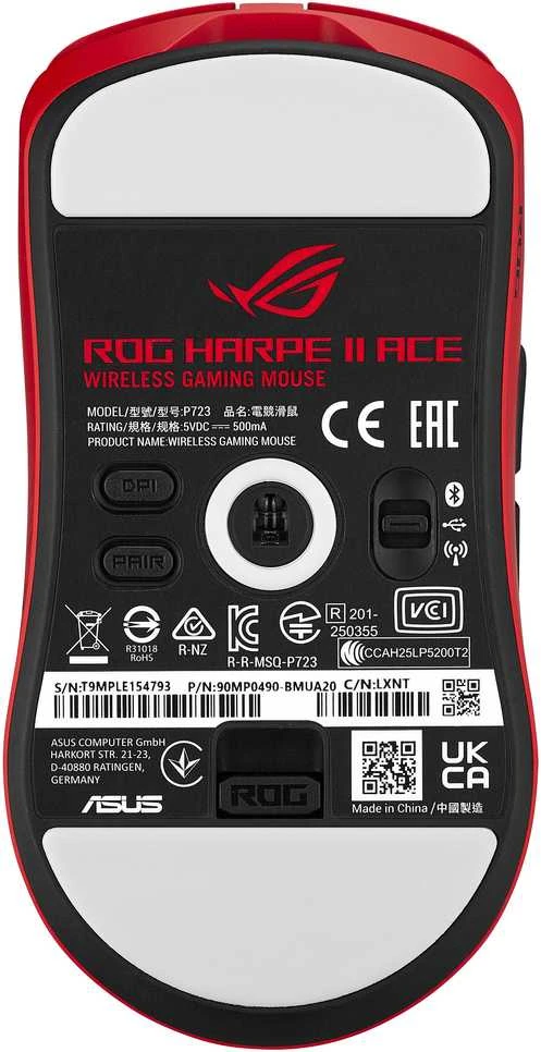 ASUS ROG Harpe II Ace, Gaming-pelė - red