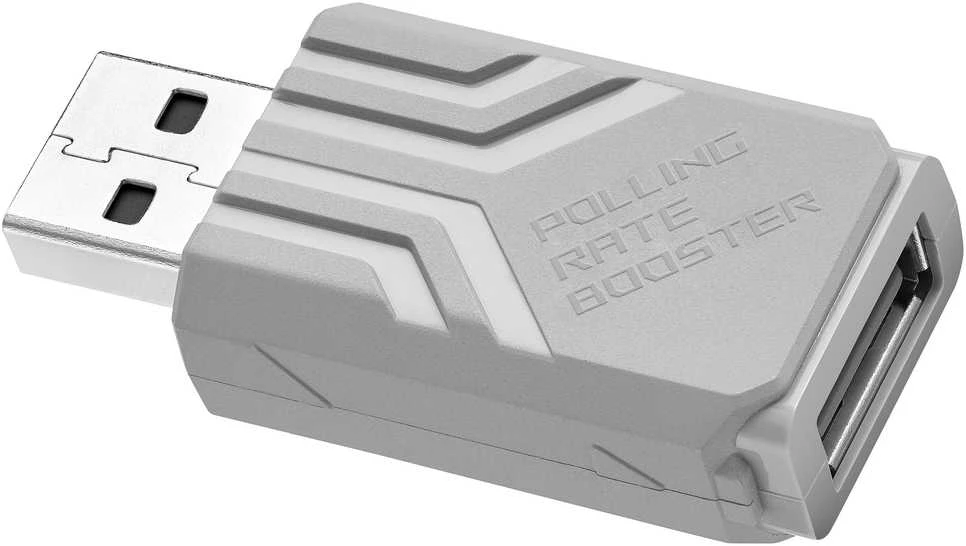Klaviatūra Asus Stiprintuvas apklausų dažniui ROG Polling Rate Booster 8000 Hz Baltas (90MP03T0-BRUA10)