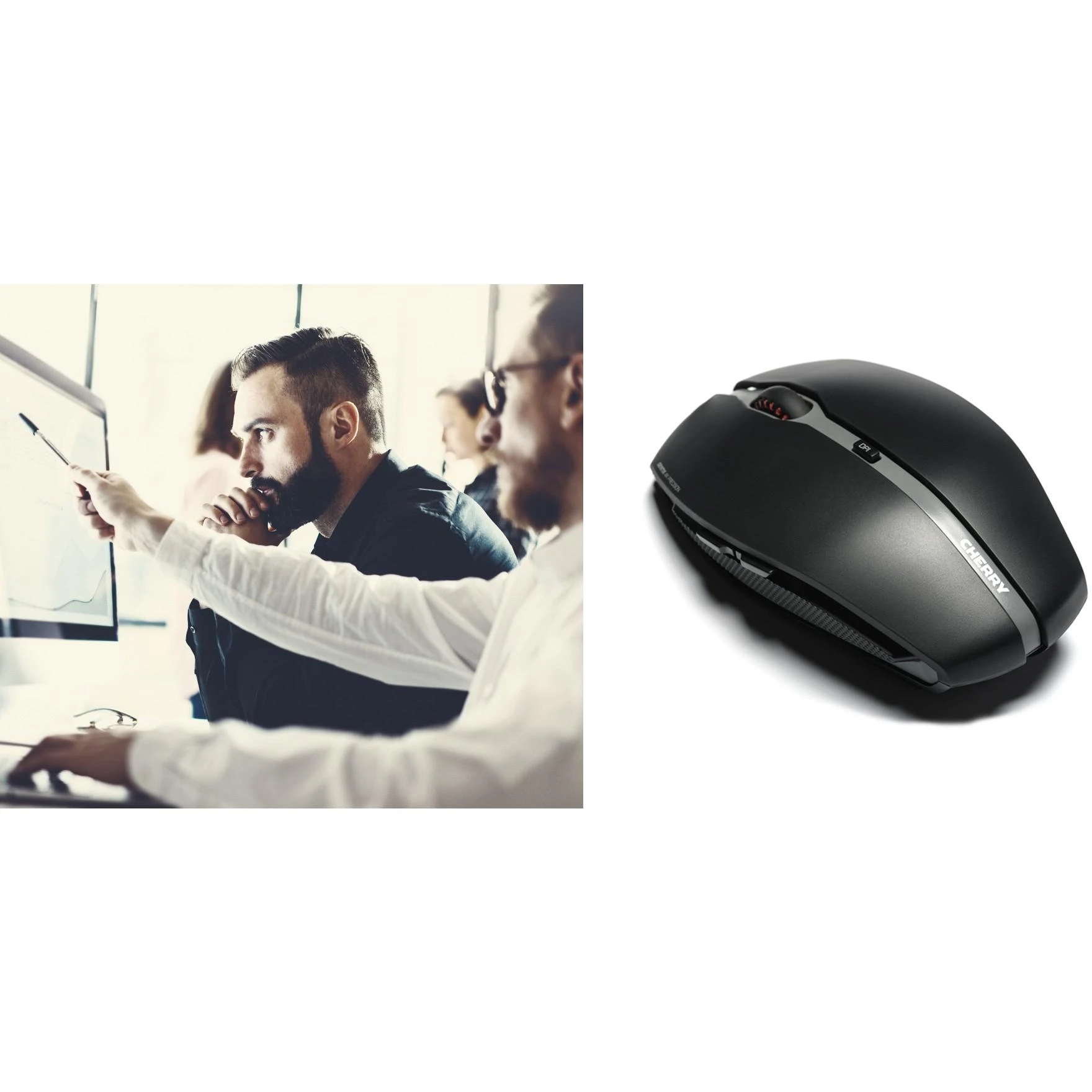 CHERRY GENTIX 4K kompiuterio optinė pelė USB 3600 DPI Abiems rankoms