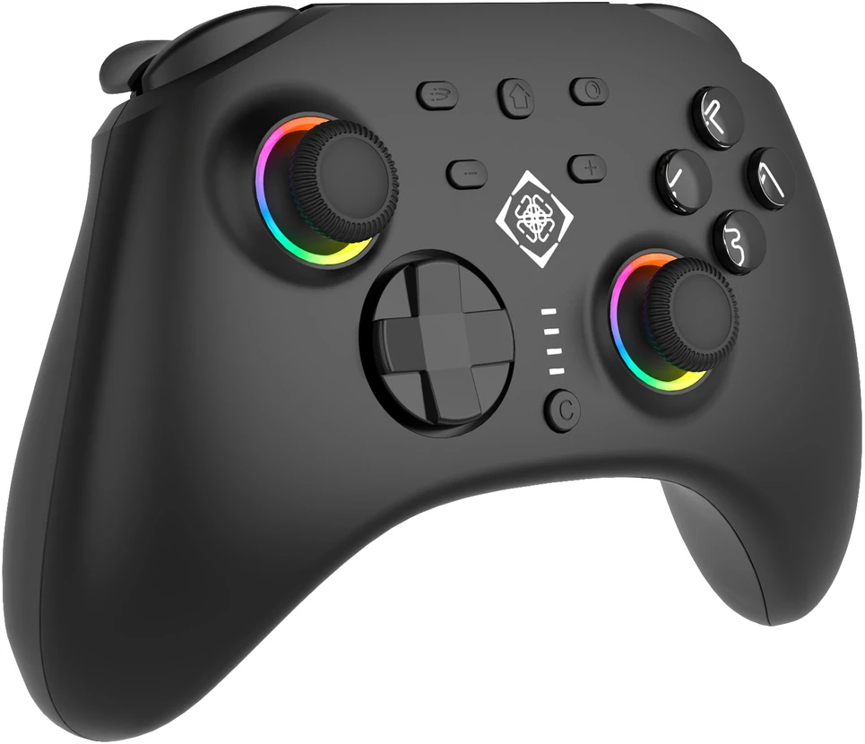 Žaidimų valdiklis DELTACO GAMING belaidis, Switch 2 su C mygtuku, RGB, makro mygtukais, juodas GAM-198 / 4222476