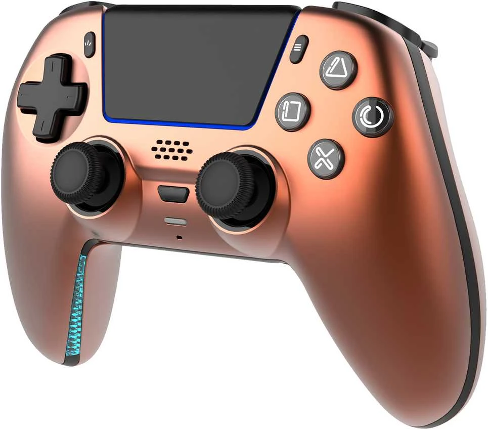 Carruzzo Deltaco Gaming GAM-199-ORANGECOPPER žaidimų valdiklis Oranžinė, Bronza Bluetooth/USB Žaidimų pultelis PlayStation 5, PC, Android, iOS