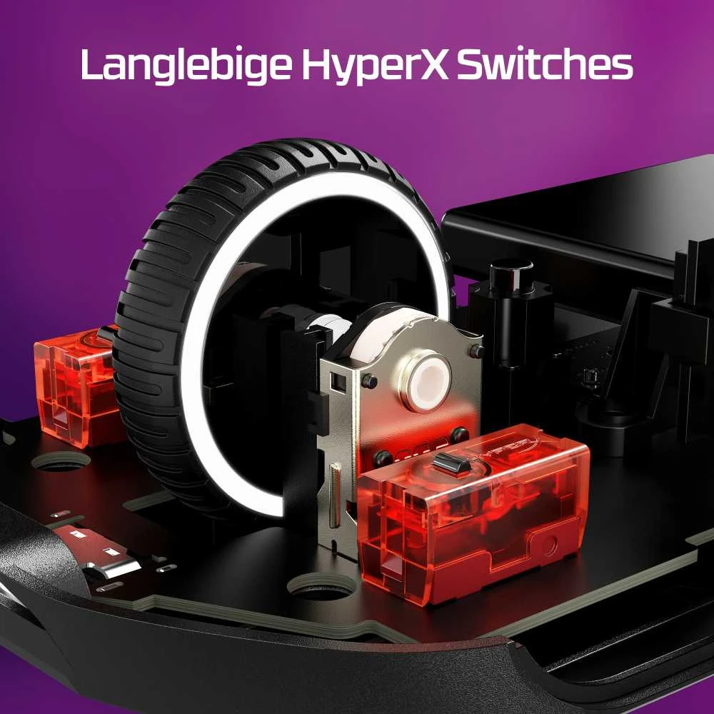 Hewlett Packard (HP) HyperX Pulsefire Haste 2 belaidė pelė (Juoda) | 26000 DPI