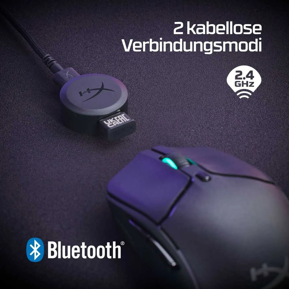 Hewlett Packard (HP) HyperX Pulsefire Haste 2 belaidė pelė (Juoda) | 26000 DPI