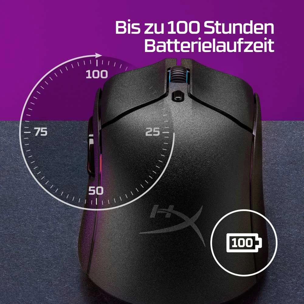 Hewlett Packard (HP) HyperX Pulsefire Haste 2 belaidė pelė (Juoda) | 26000 DPI