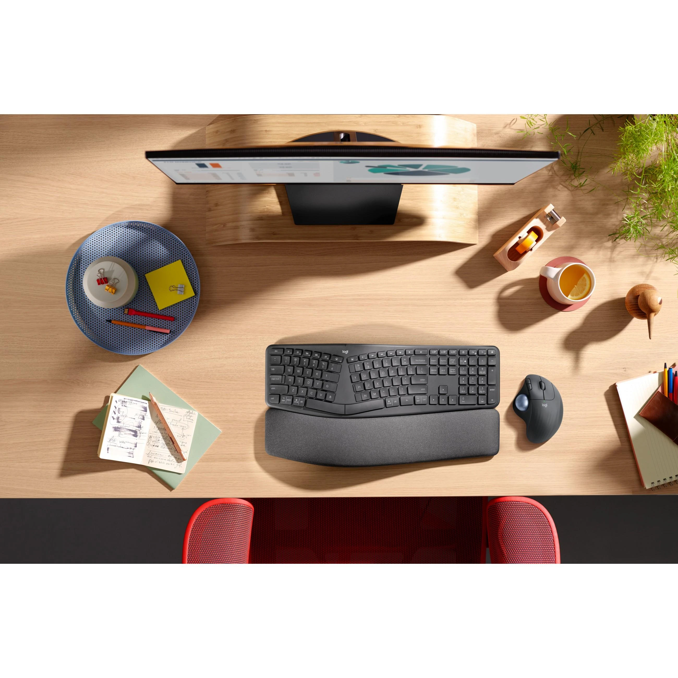 Pelė LOGITECH ERGO M575 verslui - Graphite - Emea