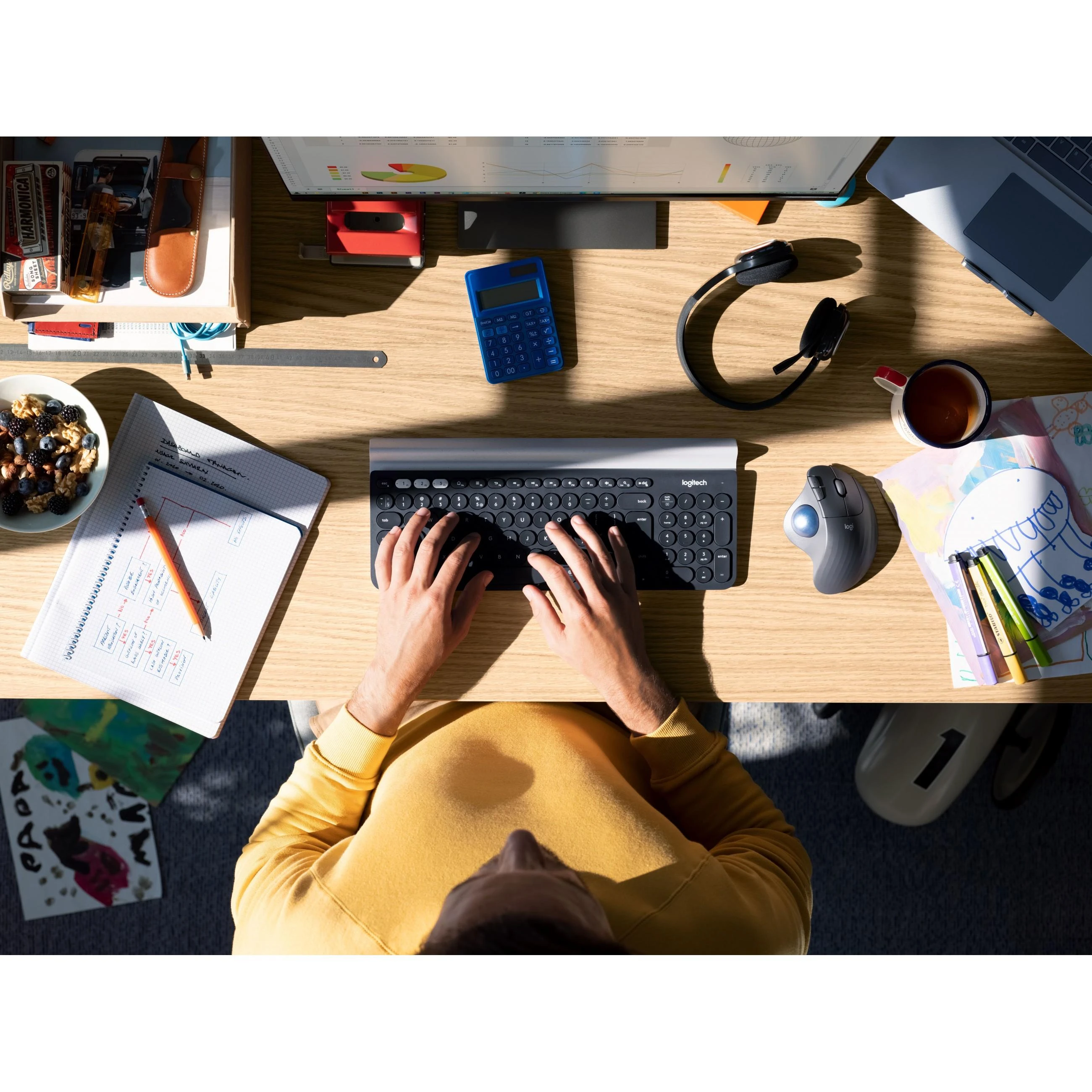 Pelė LOGITECH ERGO M575 verslui - Graphite - Emea