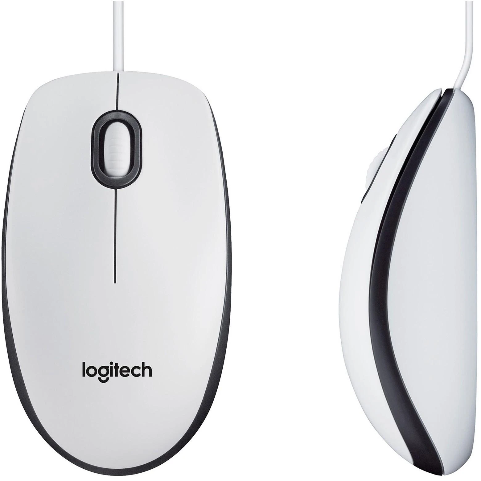 Logitech M100 Laidinė pelė, 1000 DPI, Balta