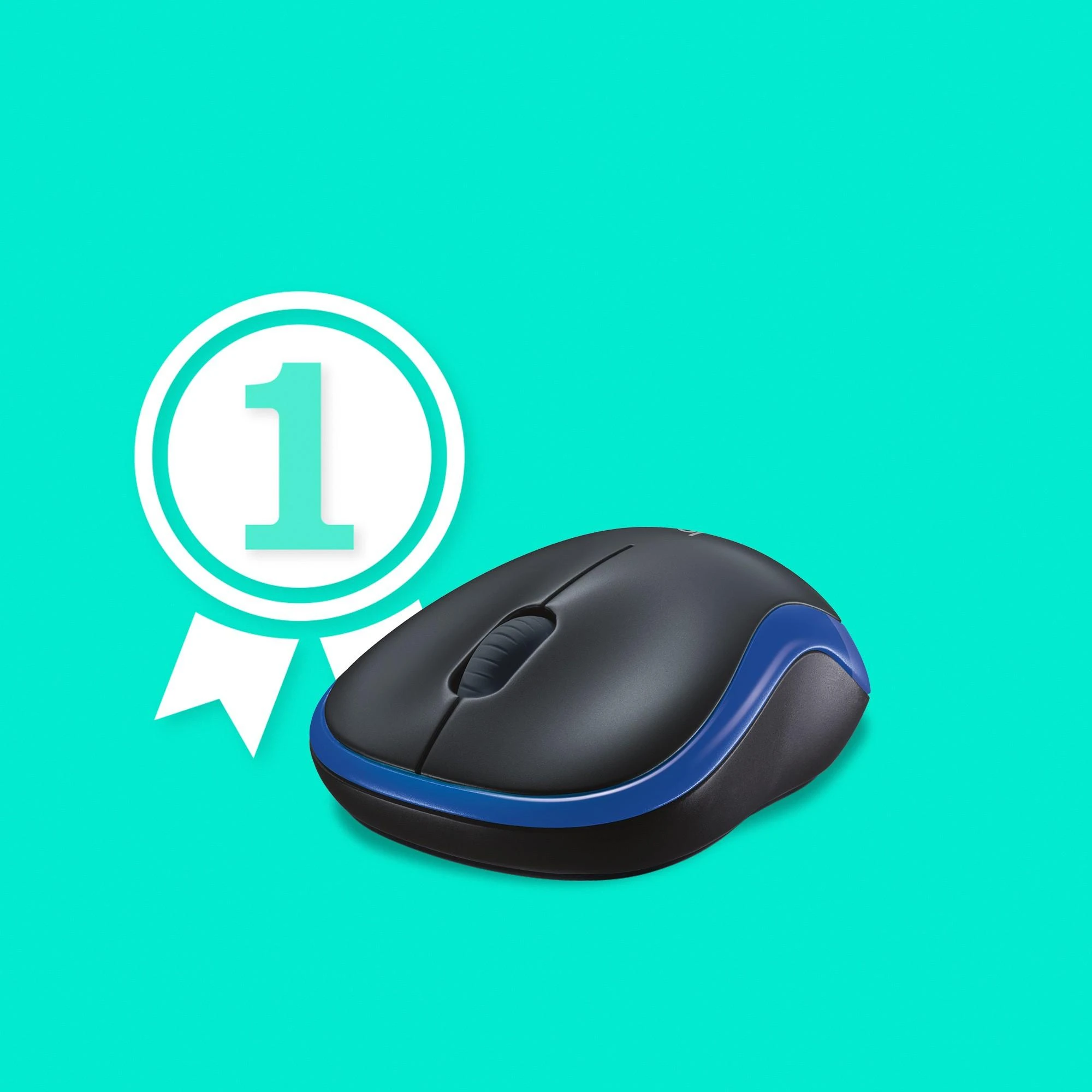 Bevielė pelė Logitech M185, Mėlyna