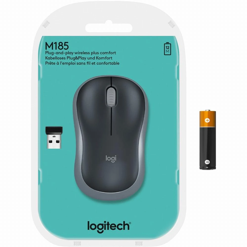 Pelė Logitech M185 pilka (910-002238)