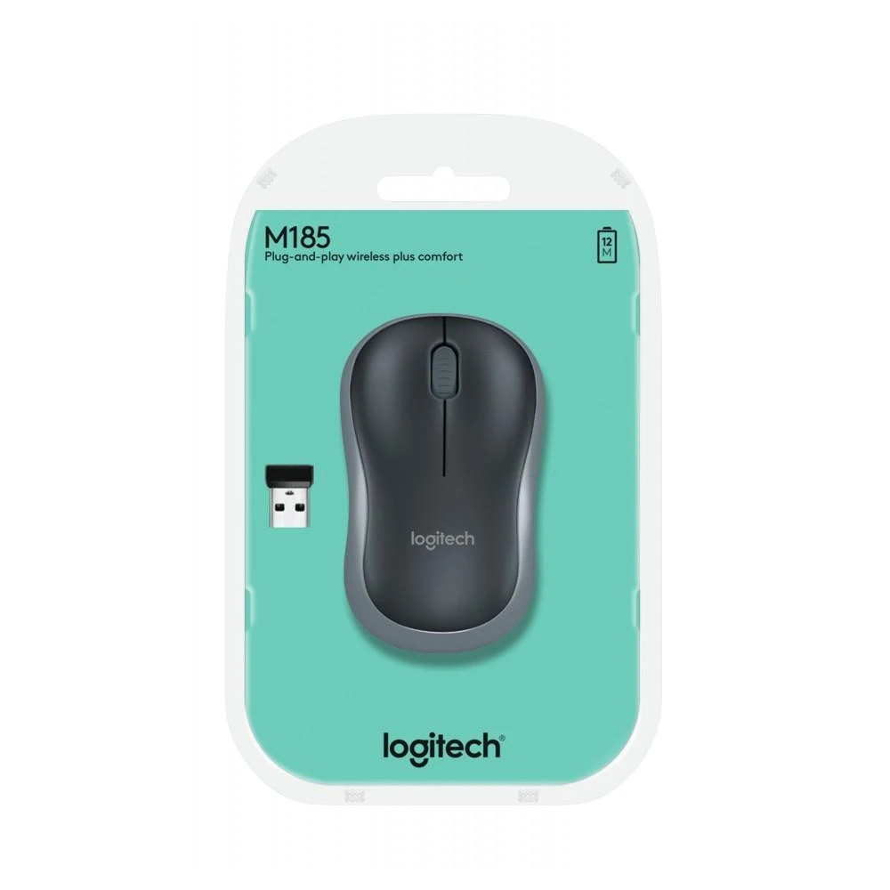 Pelė Logitech M185 pilka (910-002238)
